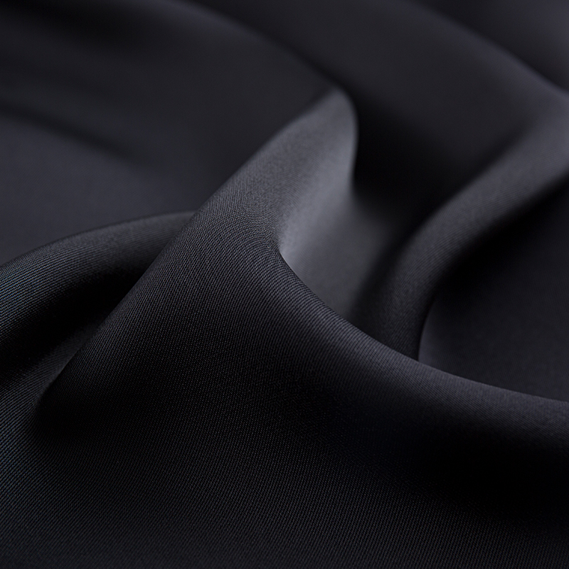Imitation Acetate Weft Stretch dubbelsidigt satintyg