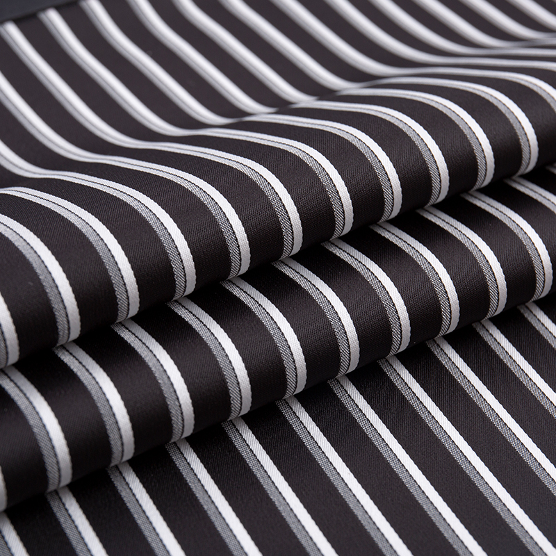 Imitation Acetate Katjonisk Vertical Stripe Tyg