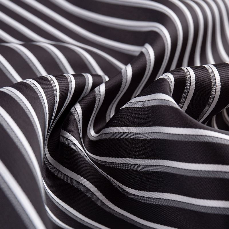 Imitation Acetate Katjonisk Vertical Stripe Tyg