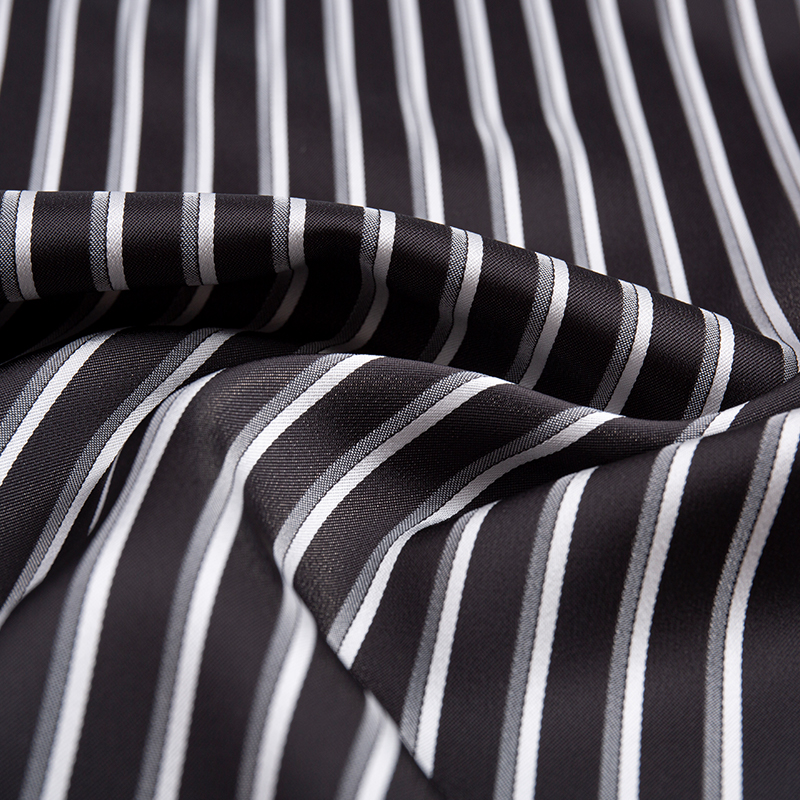 Imitation Acetate Katjonisk Vertical Stripe Tyg